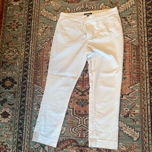 Chaps White stretchCotton ankle Pants size 16